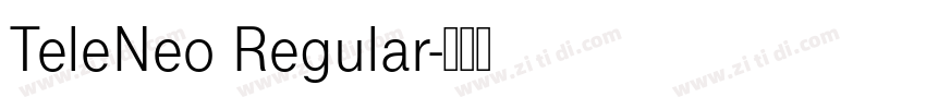 TeleNeo Regular字体转换